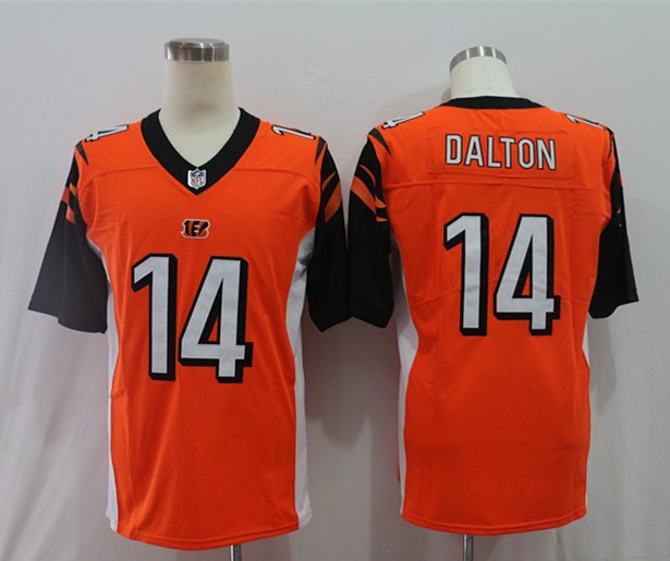 Men's Cincinnati Bengals Andy Dalton #14 Orange Jersey
